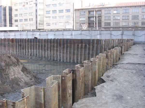ограждение шпунтом ларсена